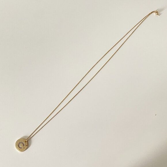 Initial C Pendant Necklace - Picture 3 of 4